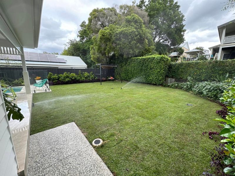 Backyard after landscaping by BGL Services